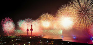 Kuwait fireworks celebrate