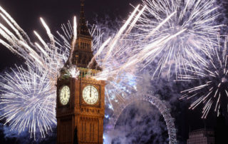 London fireworks celebrate